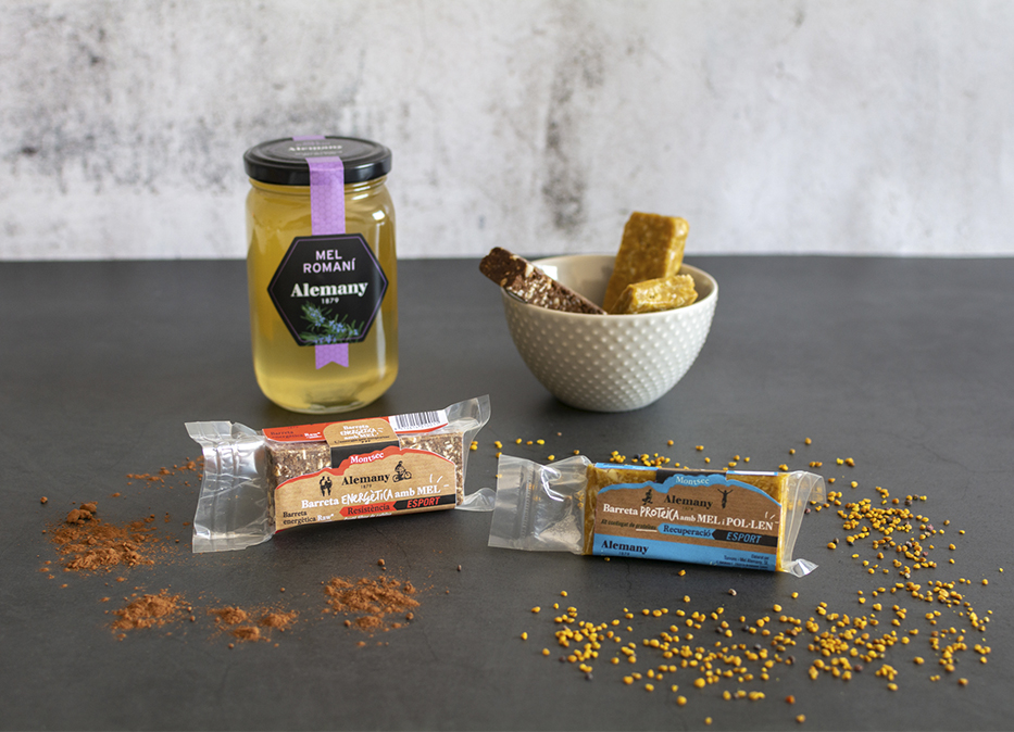Barretes energètiques amb mel 100% naturals per a esportistes