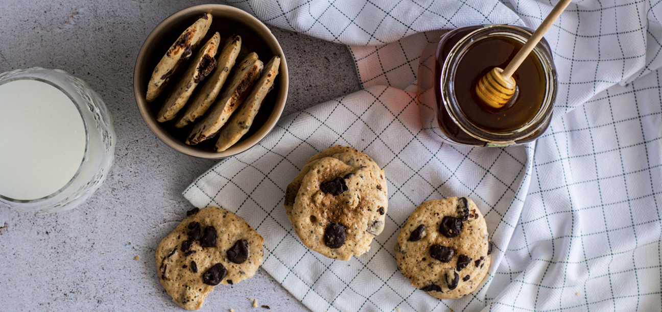 Galetes de xocolata amb mel ecològica
