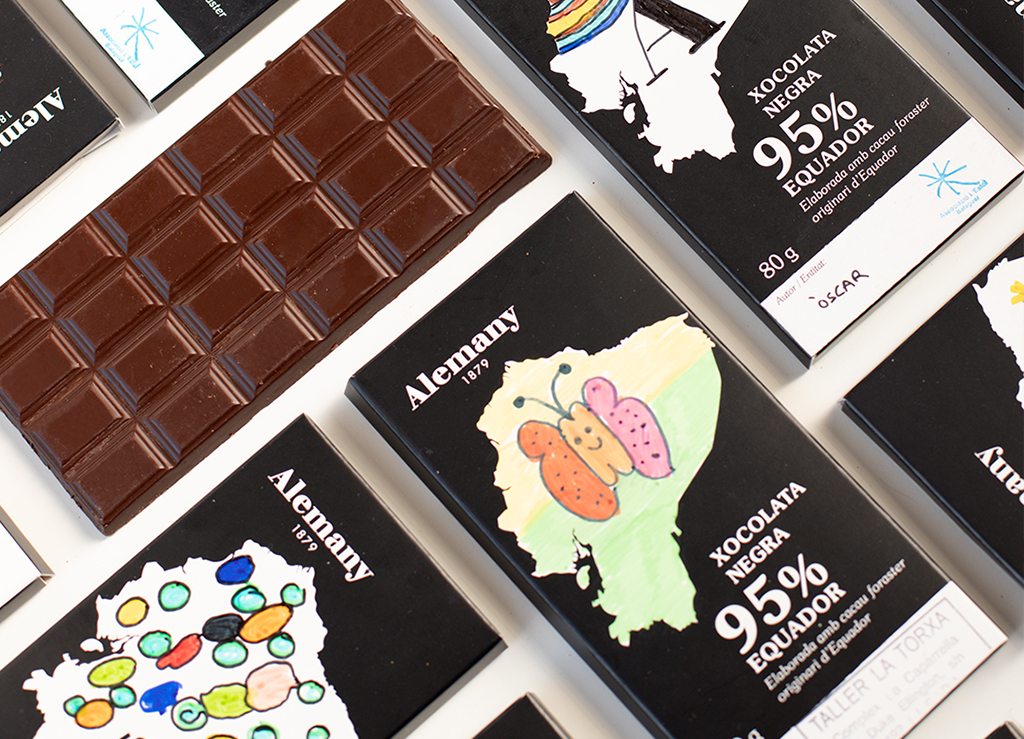 Xocolata negra 95 equador Alemany
